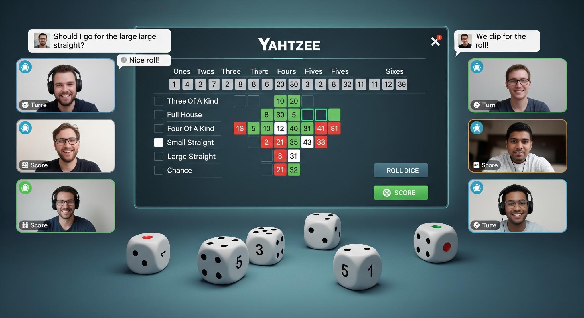 Yahtzee verkossa ystävien kanssa: kattava opas digitaaliseen noppa strategiaan