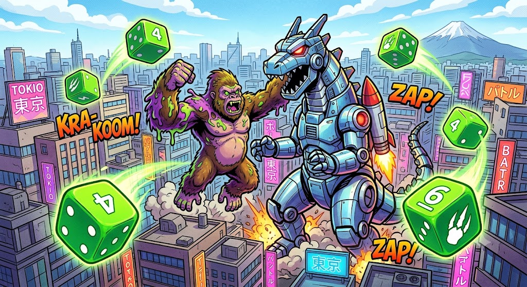 King of Tokyo – Hirviömäisen hauska noppataistelu Tokion herruudesta Lautapeliopas